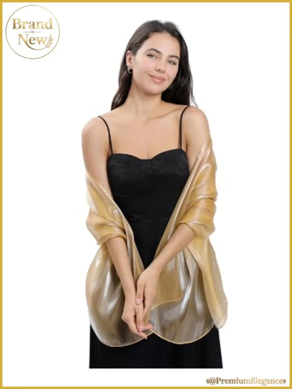 Sheer Organza Shawl Wrap Evening Dress Cover Up Formal Wedding